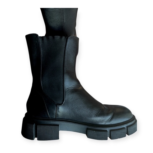 Zara Platform Lug Sole Boots - Picture 2 of 4